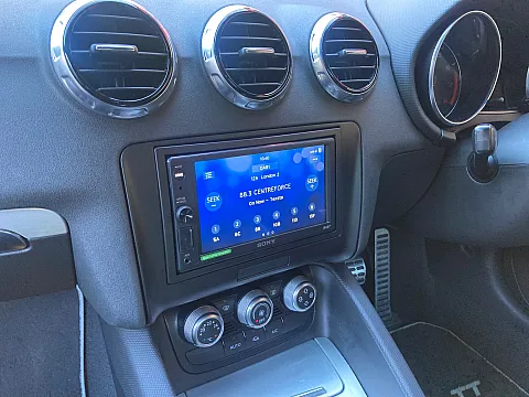 Audi TT 2013 model upgraded with Sony XAV-AX1005DB CarPlay stereo