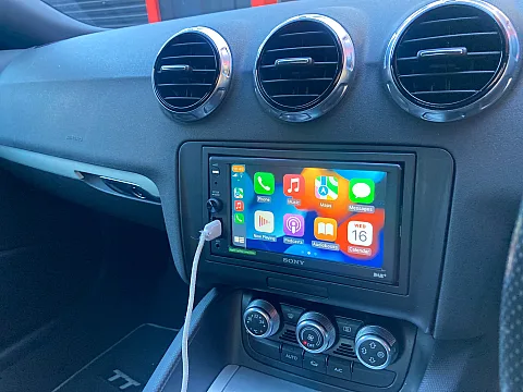 Audi TT 2013 model upgraded with Sony XAV-AX1005DB CarPlay stereo