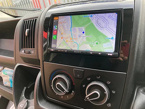 Fiat Ducato 2019 fitted with Sony XAV-AX5650 CarPlay Stereo