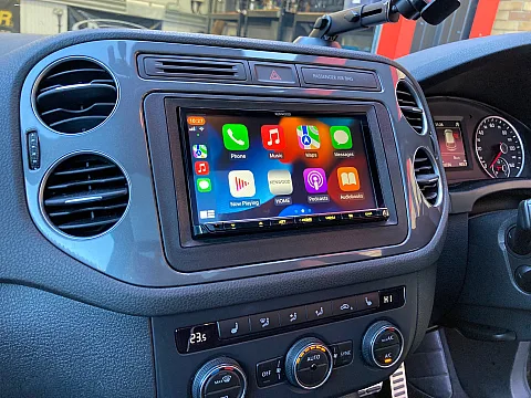 VW Tiguan 2015 fitted with Kenwood DMX8020DABS CarPlay/Android Auto stereo