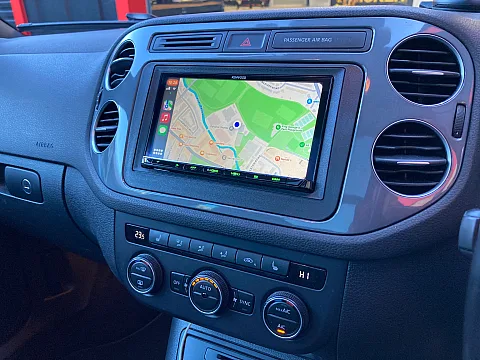 VW Tiguan 2015 fitted with Kenwood DMX8020DABS CarPlay/Android Auto stereo