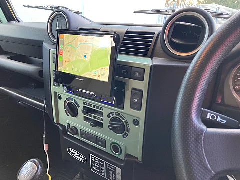 Landrover Defender 2015 fitted with  Pioneer AVH-Z7200DAB Flip out CarPlay stereo