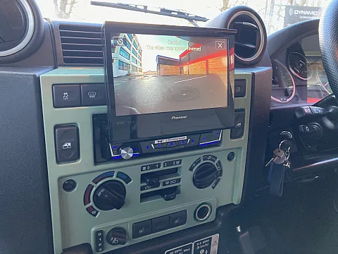 Landrover Defender 2015 fitted with  Pioneer AVH-Z7200DAB Flip out CarPlay stereo