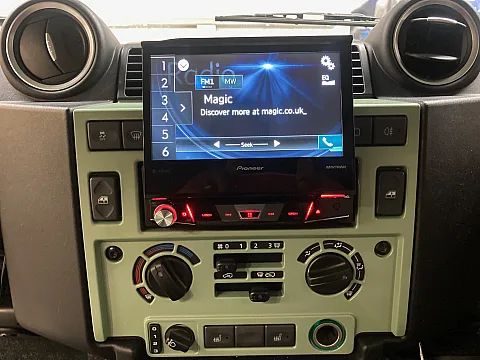 Landrover Defender 2015 fitted with  Pioneer AVH-Z7200DAB Flip out CarPlay stereo