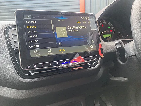 Skoda Citigo 2011 upgraded with Alpine ILX-F905D, FK-389 fitting kit