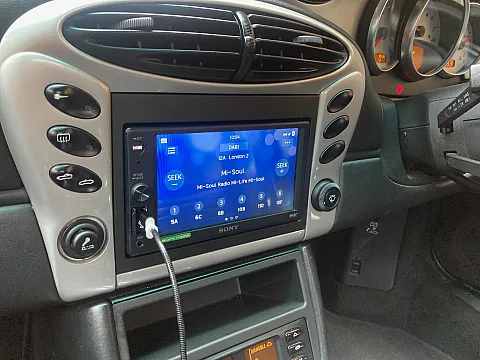 Porsche Boxster 2004 fitted with Sony XAV-AX1005DB-DAB CarPlay stereo