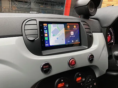 Fiat 500 Abarth 2106 Pioneer SPH-DA360DAB CarPlay Stereo, Reversing Camera