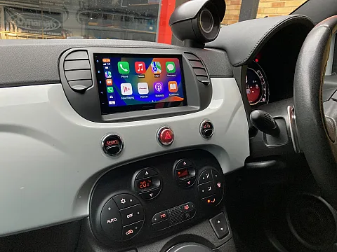 Fiat 500 Abarth 2106 Pioneer SPH-DA360DAB CarPlay Stereo, Reversing Camera