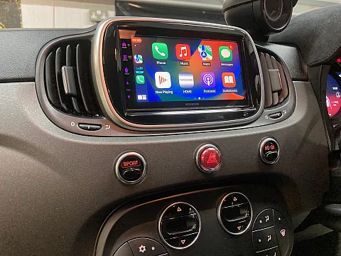 Fiat 500 Abarth 2018 upgraded with Kenwood DMX7722DABS CarPlay Stereo