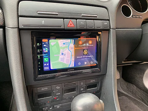 Audi S4 2008 fitted with Kenwood DMX7722DABS CarPlay stereo