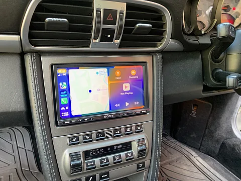 Porsche 911 997 fitted with Sony XAV-AX3005DAB Car Stereo