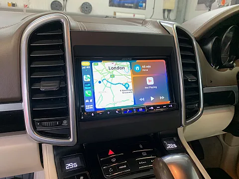 Porsche Cayenne 2014 upgraded with Alpine ILX-705D Multimedia Stereo