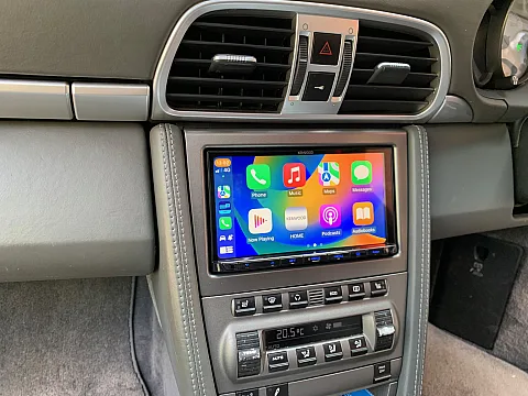 Porsche 911 upgraded with Kenwood DMX8019DABS Multimedia Stereo