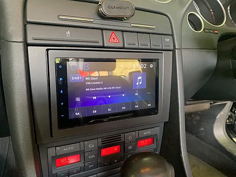 Audi S4 2007 upgraded with Pioneer SPH-DA360DAB stereo