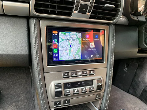 Porsche 997 2007 fitted with Kenwood DMX5020DABS Carplay stereo