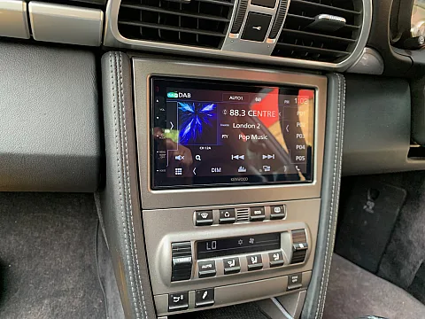Porsche 997 2007 fitted with Kenwood DMX5020DABS Carplay stereo