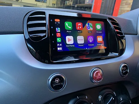 Fiat 500 2014 Pioneer SPH-DA160DAB CarPlay Android Auto Stereo Installed