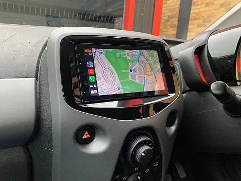 Toyota Aygo 2018 fitted with Kenwood DMX5020DABS CarPlay Stereo