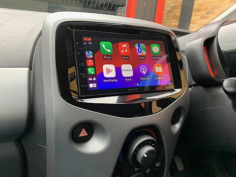 Toyota Aygo 2018 fitted with Kenwood DMX5020DABS CarPlay Stereo