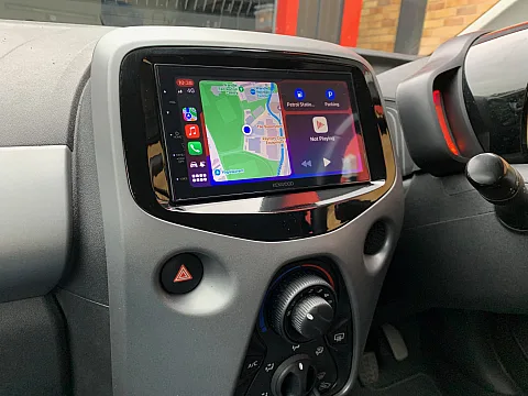 Toyota Aygo 2018 fitted with Kenwood DMX5020DABS CarPlay Stereo