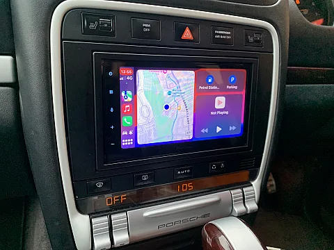Porsche Cayenne 2005 Pioneer SPH-DA160DAB CarPlay Android stereo installed