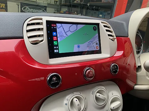 Fiat 500 2009 fitted with Pioneer SPH-360DAB Wireless CarPlay & Android Auto Stereo