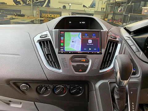 Ford Transit 2018 upgraded with Sony XAV-AX3250 Multimedia stereo