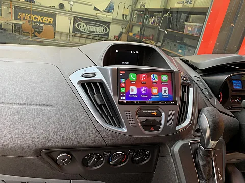 Ford Transit 2018 upgraded with Sony XAV-AX3250 Multimedia stereo