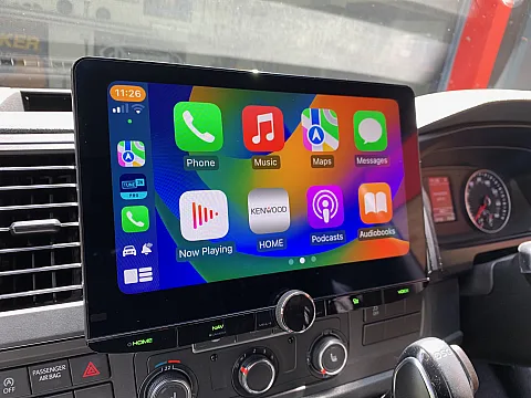 VW Transporter 2017 Kenwood DMX9720XDS Stereo, Dashcam, Camera Retention