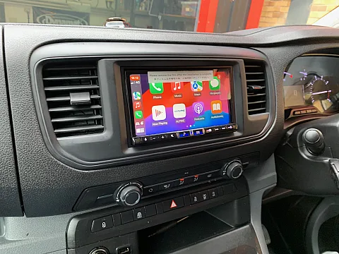 Vauxhall Vivaro 2021 upgraded with Alpine ILX-705D Multimedia Stereo