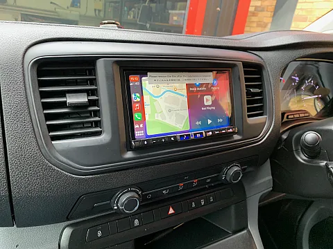 Vauxhall Vivaro 2021 upgraded with Alpine ILX-705D Multimedia Stereo