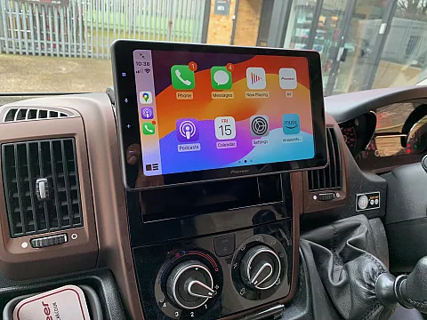 Fiat Ducato 2019 fitted with Pioneer SPH-EVO950DAB-1D CarPlay stereo