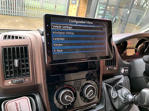 Fiat Ducato 2019 fitted with Pioneer SPH-EVO950DAB-1D CarPlay stereo