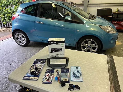Ford KA 2012 upgraded with Kenwood KMM-BT408DAB Stereo