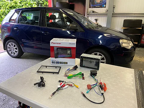 VW Polo 2006 Upgraded with Pioneer DMH-A240BT Double Din Stereo