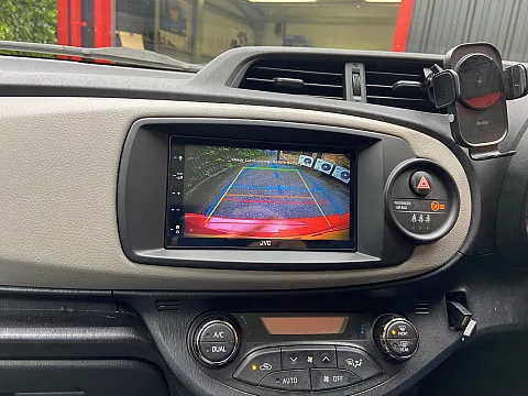 Toyota Yaris 2012 upgraded with JVC KW-M560BT Multimedia Stereo, Reversing Camera