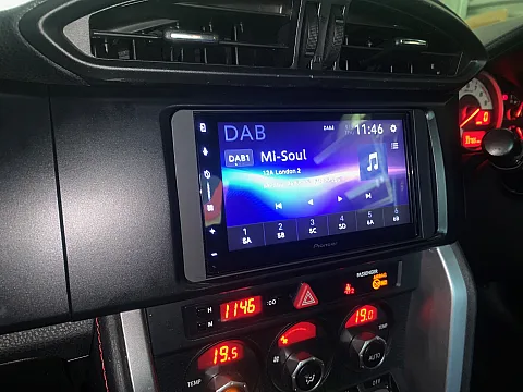 Toyota GT86 2013 fitted with Pioneer SPH-DA77DAB, ND-BC9 Reversing Camera