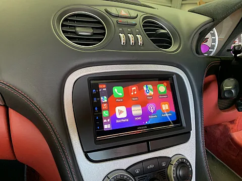 Mercedes SL55 (R230) 2003 fitted with DMX7722DABS Wireless CarPlay, Android Auto stereo