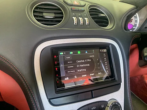 Mercedes SL55 (R230) 2003 fitted with DMX7722DABS Wireless CarPlay, Android Auto stereo