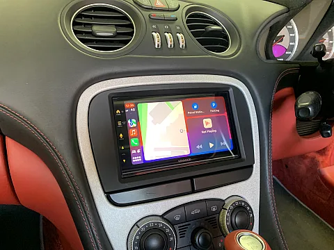 Mercedes SL55 (R230) 2003 fitted with DMX7722DABS Wireless CarPlay, Android Auto stereo