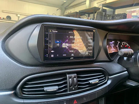 Fiat Tipo 2016 model upgraded with JVC KW-M560BT CarPlay stereo