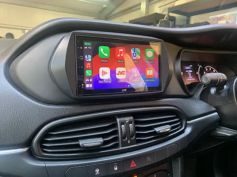 Fiat Tipo 2016 model upgraded with JVC KW-M560BT CarPlay stereo
