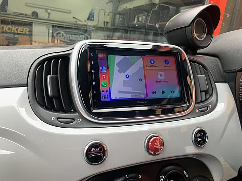 Fiat 500 2019 upgraded with Pioneer SPH-DA77DAB CarPlay Android Stereo