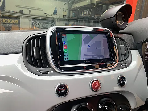 Fiat 500 2019 upgraded with Pioneer SPH-DA77DAB CarPlay Android Stereo