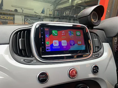Fiat 500 2019 upgraded with Pioneer SPH-DA77DAB CarPlay Android Stereo