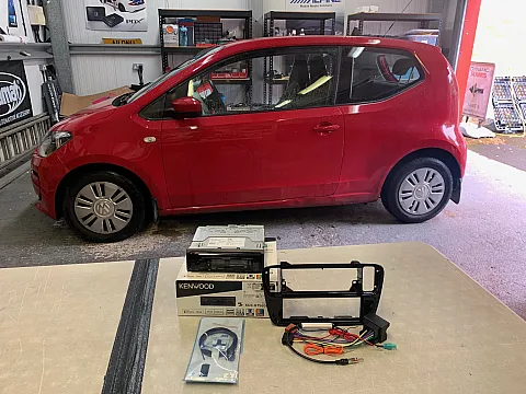 VW UP 2012 upgraded with Kenwood KDC-BT506DAB Bluetooth/DAB  car stereo