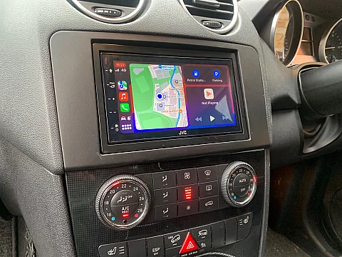 Mercedes ML 2009 upgraded with JVC KW-M560BT CarPlay Stereo