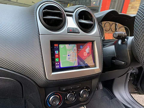 Alfa Romeo Mito 2009 upgraded Kenwood DMX5020DABS using our FKIT-ALFA-05 installation kit