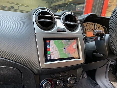 Alfa Romeo Mito 2009 upgraded Kenwood DMX5020DABS using our FKIT-ALFA-05 installation kit