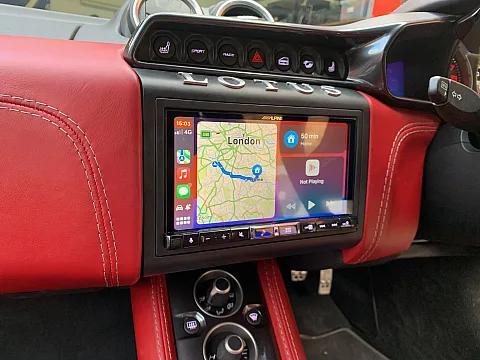 Lotus Evora 2016 model upgraded with Alpine ILX-705D CarPlay Stereo
